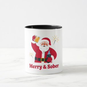 Nüchterner Weihnachtsmann Nüchternheit Weihnachten Tasse