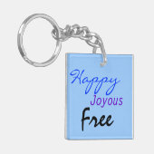 Nüchternheit-Datums-Schlüsselanhänger Schlüsselanhänger (Vorderseite links)