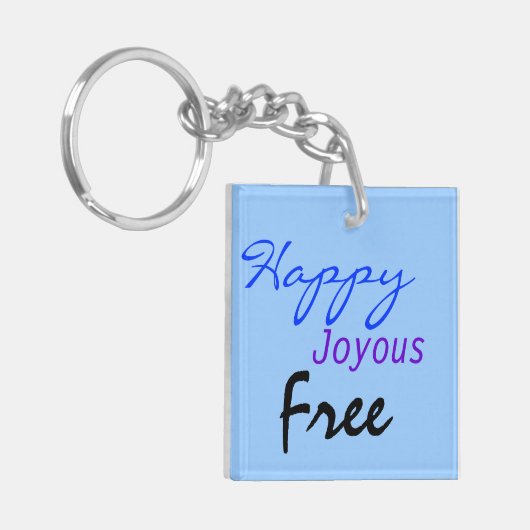 Nüchternheit-Datums-Schlüsselanhänger Schlüsselanhänger (Vorderseite links)