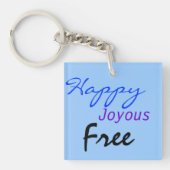 Nüchternheit-Datums-Schlüsselanhänger Schlüsselanhänger (Vorderseite)