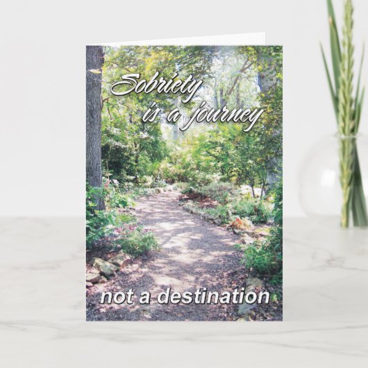 Nüchternheit ist eine Reise 11 Karte (Vorderseite)