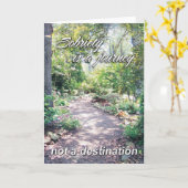 Nüchternheit ist eine Reise 11 Karte (Gelbe Blume)