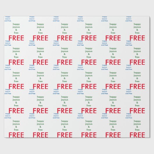 Nüchternheit-Packpapier! Geschenkpapier (Flach)