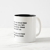 Nüchternheit-Test Zweifarbige Tasse (VorderseiteRechts)