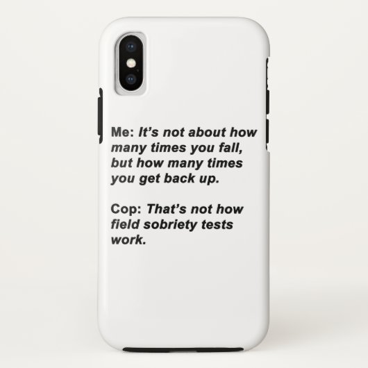 Nüchternheitstest Case-Mate iPhone Hülle (Rückseite)