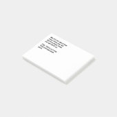 Nüchternheitstest Post-it Klebezettel (angewinkelt)