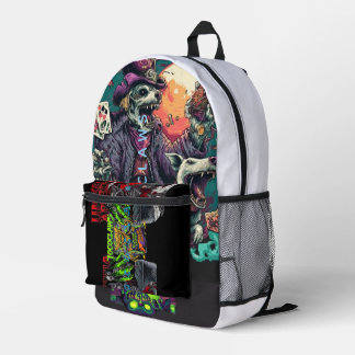 Nuclear Crunch Mutant & Zombie Skelett | Dark Fan Bedruckter Rucksack