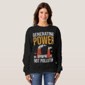 Nuclear Engineer Power Not Pollution Sweatshirt (Vorne ganz)