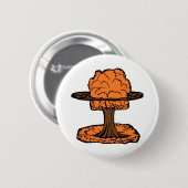 Nuclear Explosion Mushroom Cloud Button (Vorne & Hinten)