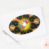 Nuclear Fission Science Ovaler Aufkleber (Umschlag)