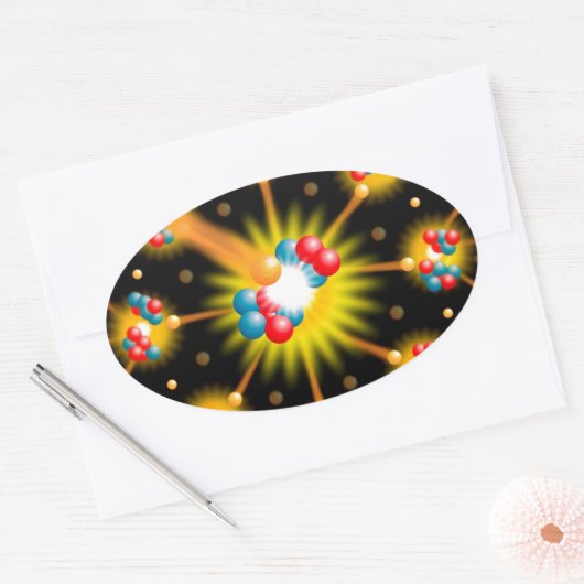 Nuclear Fission Science Ovaler Aufkleber (Umschlag)