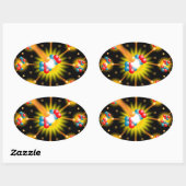 Nuclear Fission Science Ovaler Aufkleber (Blatt)