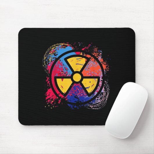 Nuclear Medicine Radiation Symbol Colorful Radiolo Mousepad (Mit Mouse)