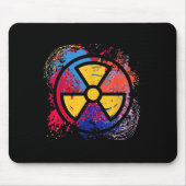 Nuclear Medicine Radiation Symbol Colorful Radiolo Mousepad (Vorne)
