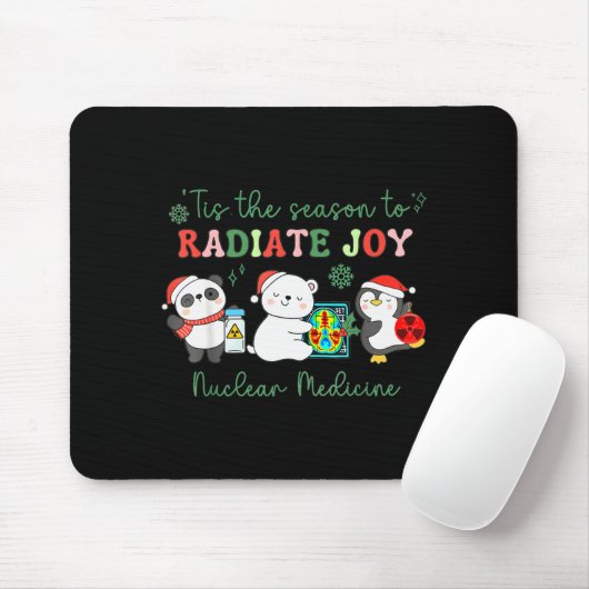 Nuclear Medicine Tech Christmas Holiday Radiology Mousepad (Mit Mouse)
