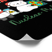 Nuclear Medicine Tech Christmas Holiday Radiology  Poster (Ecke)