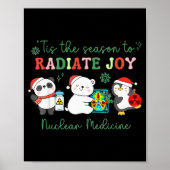 Nuclear Medicine Tech Christmas Holiday Radiology  Poster (Vorne)