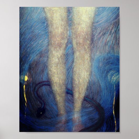 Nuda Veritas - Detail (1899) von Gustav Klimt Poster (Vorne)