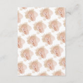 Nude Romantic Watercolor Florals Wedding RSVP Karte (Rückseite)