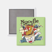 Nudel-Attacke Magnet (Vorderseite/Rückseite)