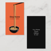 Nudel-Geschäft Visitenkarte (Vorne/Hinten)