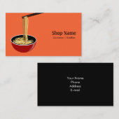 Nudel-Geschäft Visitenkarte (Vorne/Hinten)