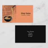 Nudel-Geschäft Visitenkarte (Vorne/Hinten)