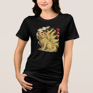 Nudel Kitsune – Japanischer Fuchsgeist aus Ramen Tri-Blend Shirt