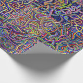 Nudel-Labyrinth-Entwurf Geschenkpapier (Ecke)