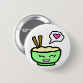 Nudel-Liebe-Knopf Button (Vorne & Hinten)