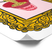 Nudel, lustige Noodles senden Poster (Ecke)