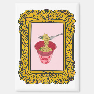 Nudel, sende lustige Noodles Magnet
