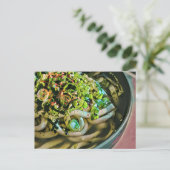 Nudelfan-Design Postkarte (Stehend Vorderseite)