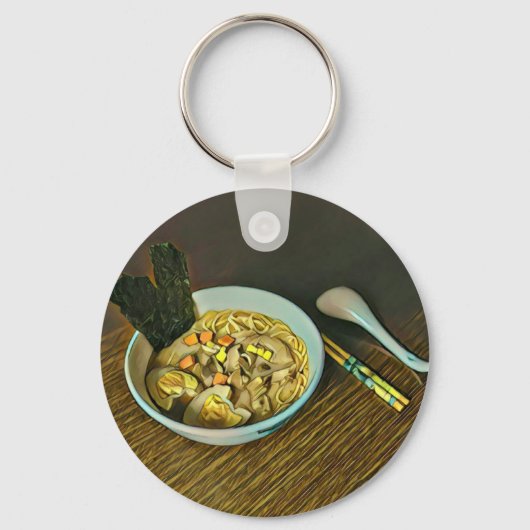 Nudelfan-Design Schlüsselanhänger (Vorderseite)