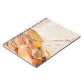 Nudelfarben und Reliefs aus Nudelöl. Primärprotoko Notizblock (Linke Seite)