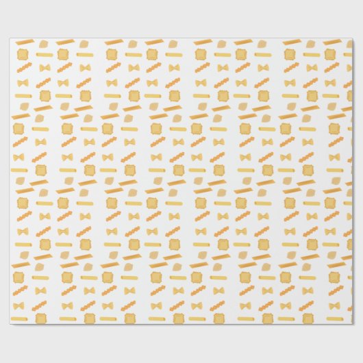 Nudelformen Geschenkpapier (Flach)