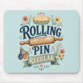 Nudelholz Reguläre Cottage-Bäckerin Mousepad (Vorne)