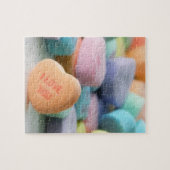 Nudelkerzenherzen Valentinstag Puzzle Geschenk (Horizontal)