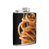 Nudeln auf einer Gabel, Food Spaghetti Flachmann (Rechts)