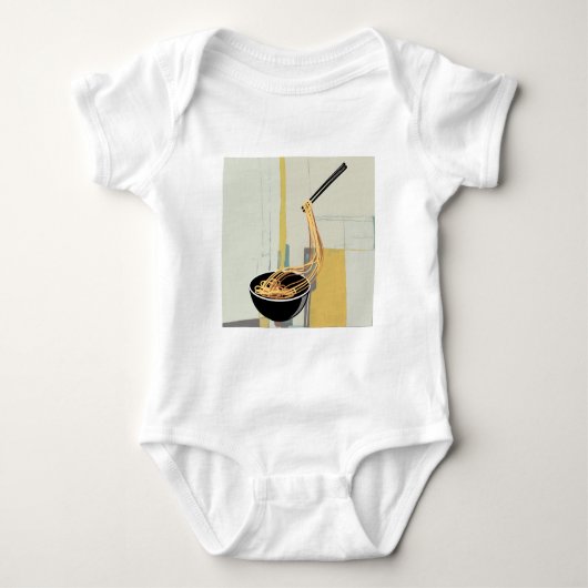 Nudeln Baby Strampler (Vorderseite)
