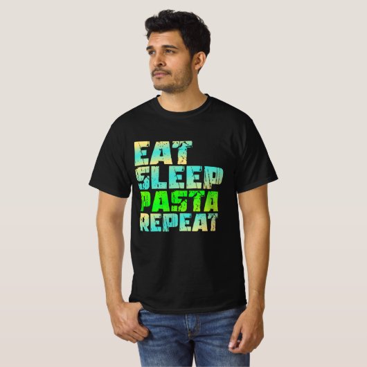 Nudeln essen T-Shirt (Vorne ganz)