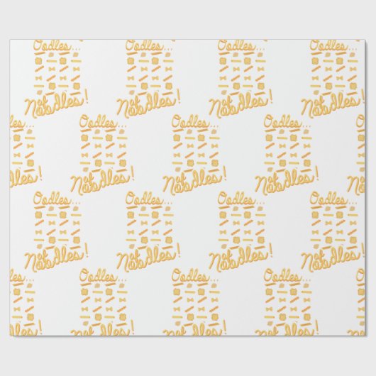 Nudeln Geschenkpapier (Flach)