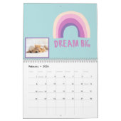 Nudeln Girl Regenbogen Foto personalisiert Kalender (Feb 2026)