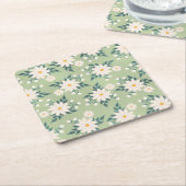 Nudeln im grünen Hintergrund Rechteckiger Pappuntersetzer (angewinkelt)