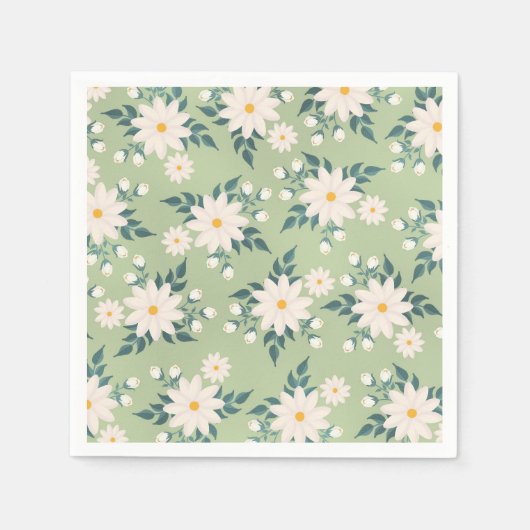 Nudeln im grünen Hintergrund Serviette (Vorderseite)