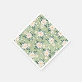 Nudeln im grünen Hintergrund Serviette (Ecke)