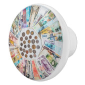 Nudeln in Fremdwährung Keramikknauf (Rechts)