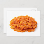 Nudeln in Herzform Postkarte (Vorne/Hinten)