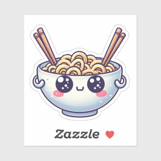 Nudeln Kawaii Aufkleber (Blatt)