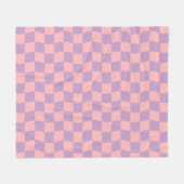 Nudeln Lila rosa Einfache Wavy-Karton Fleecedecke (Vorderseite (Horizontal))